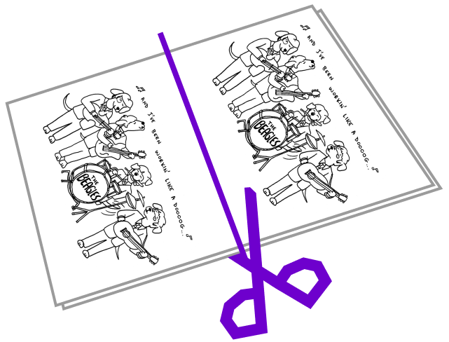 Cut all pages in half